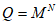 Q=M^N